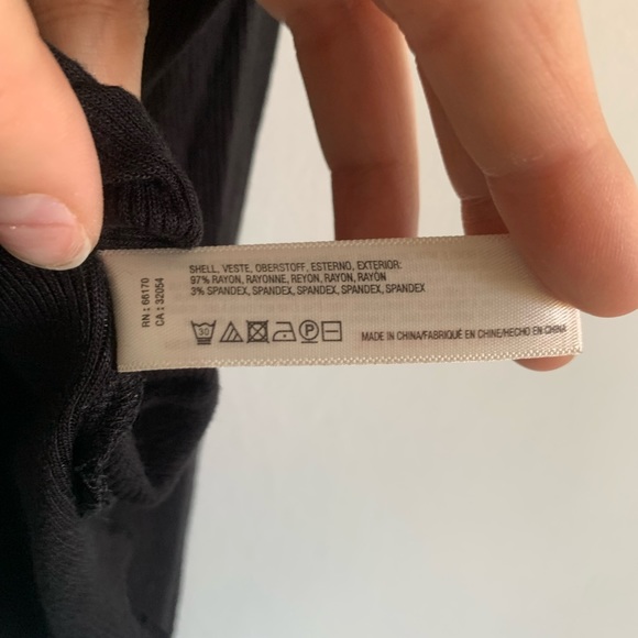 Anthropologie Saturday Sunday Black Clarissa Wrap Short Sleeve Soft Stretchy Top - Picture 8 of 9